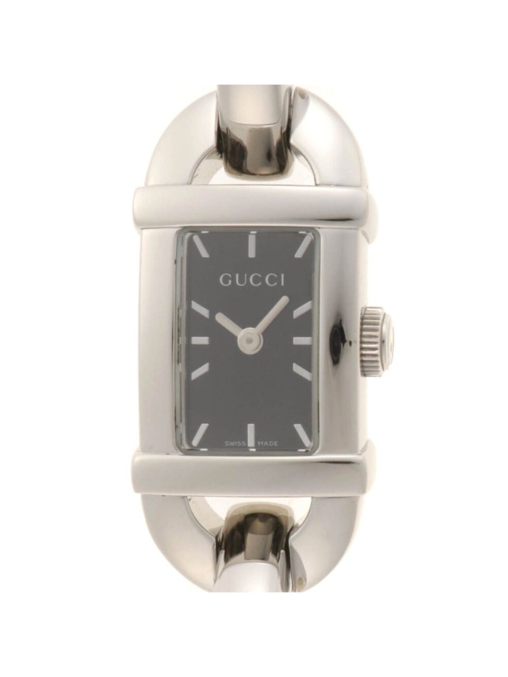 Gucci Watch Stainless Steel Black Dial Quartz